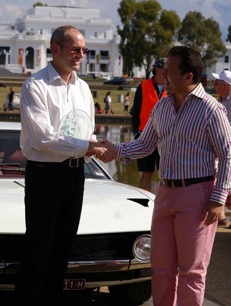 Auto Italia: Award winner Phil Nash (on left)