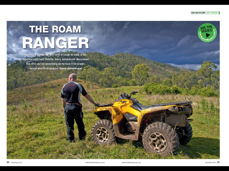 Can Am Outlander 500 DPS ATV review NFM