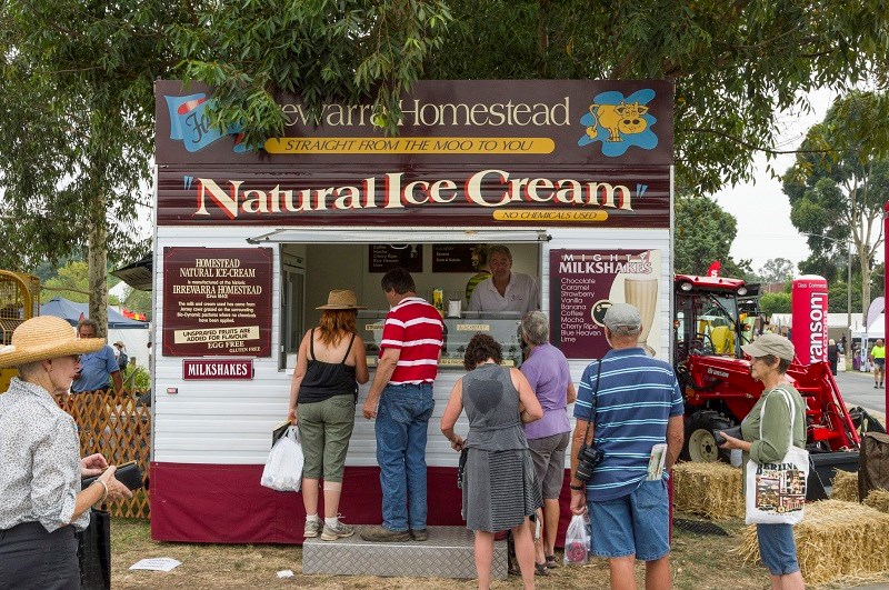 Seymour Alternative Farming Expo 2014 ice cream stand