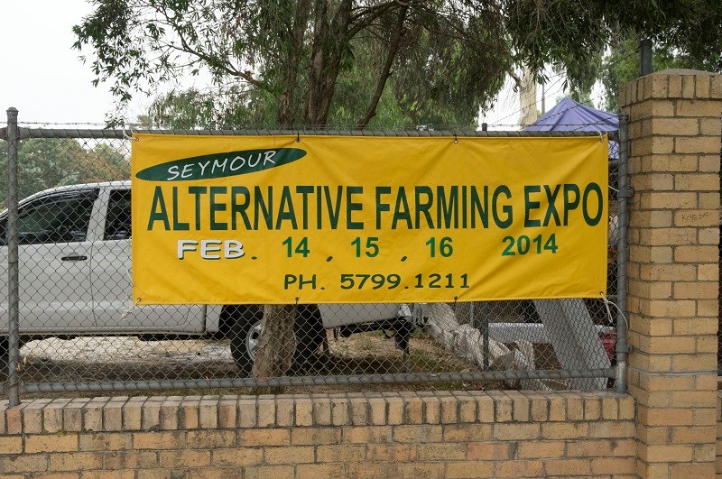 Seymour Alternative Farming Expo 2014 sign