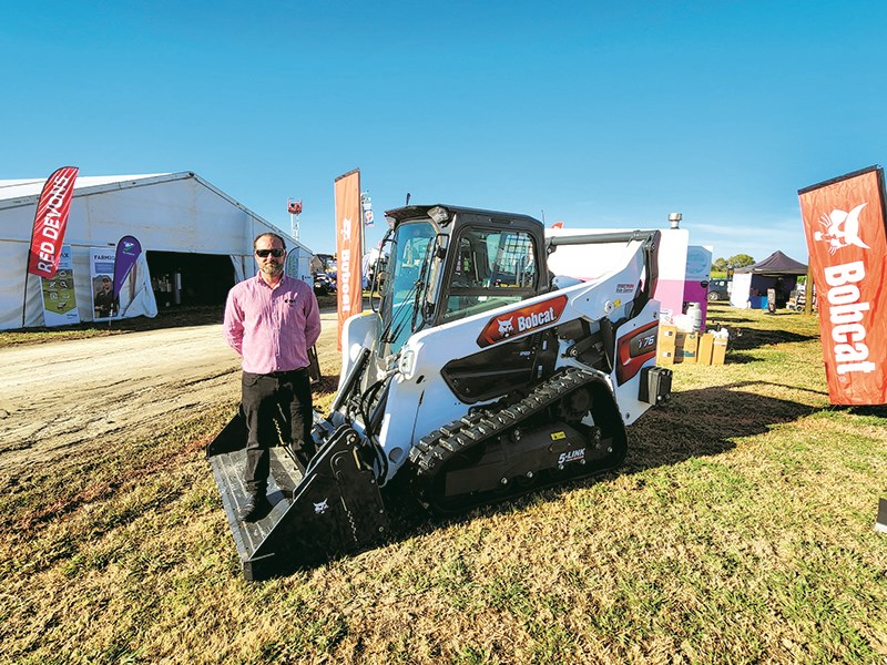Andrew Davies and the new T76 Skid Steer from Bobcat Construction