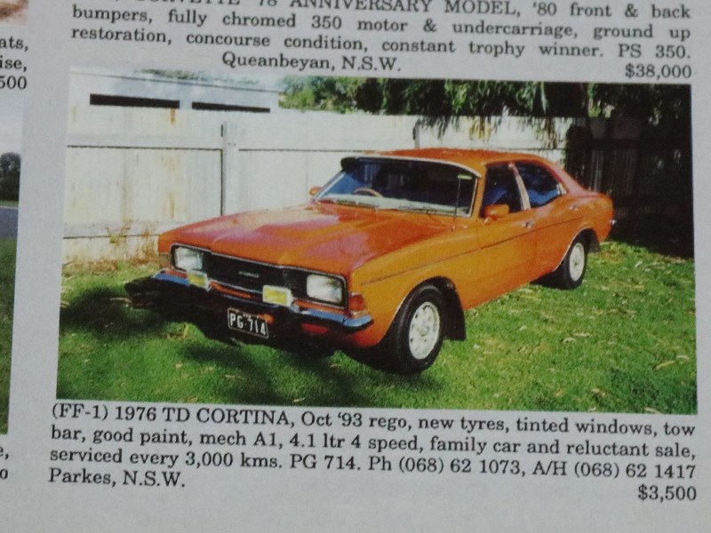 ford cortina td xle jan 93