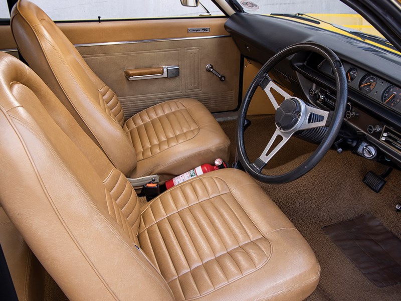 chrysler valiant charger yellow interior