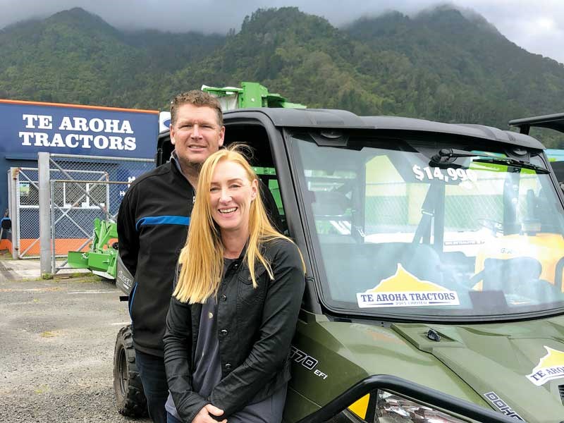 Te Aroha Tractors Stan and Fiona Knight expand their brand range