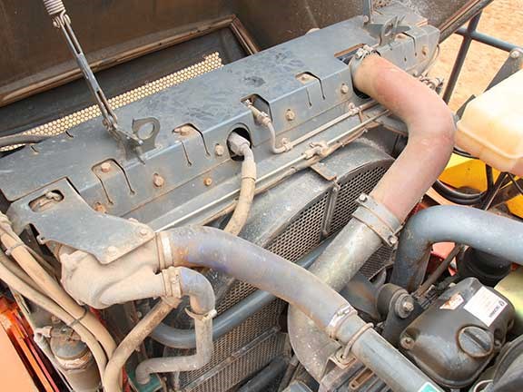 Doosan DA40 articulated dump truck internal cooling system