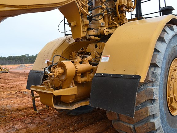 The whine of the transmission and the roar of the big Cat engines sound fantastic.