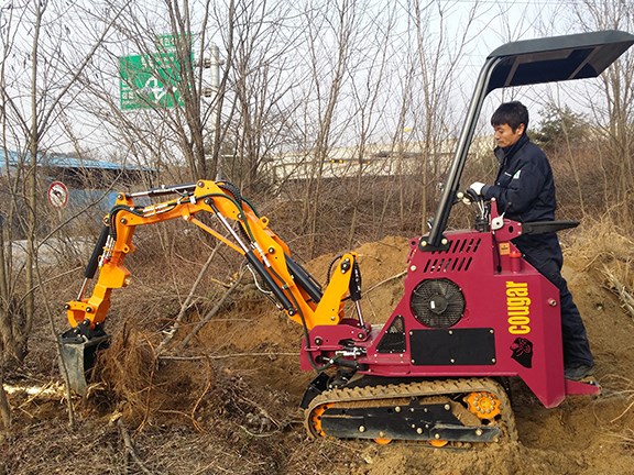 Cougar EXL25 series all-in-one loader excavator.