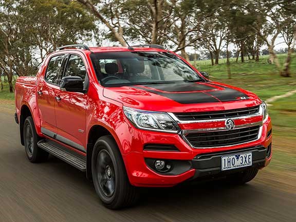 Holden Colorado ute close up