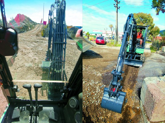Josh Simpson puts the IHI 35V4 mini excavator through its paces. Pictures by Dave Lorimar