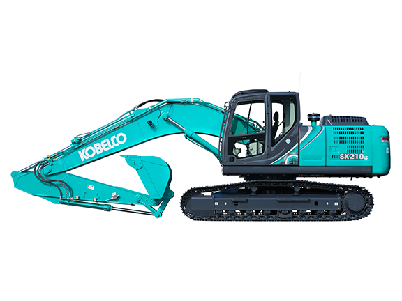 The new Kobelco SK210LC-10 excavator.