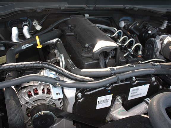 Our base-spec cab-chassis 4x2 Hi-Rider XT version which was powered by the 2.2-litre, 4-cylinder diesel powerplant.