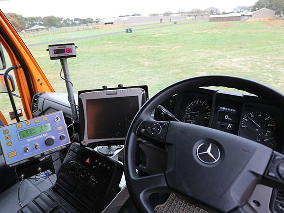 Matt was impressed with the Mercedes Benz U430 Unimog’s visibility.