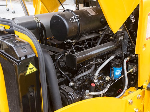 The 45hp 4-cylinder diesel engine is manufactured by Changchai in China
