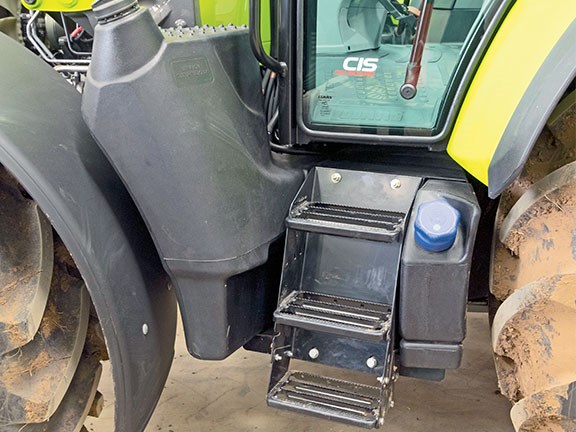 The 190-litre diesel and 22-litre AdBlue tank