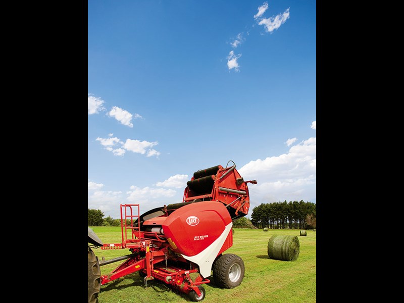 The Lely RP 160 baler in test mode