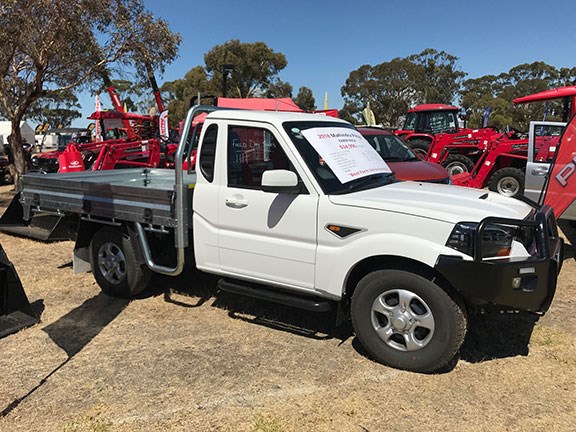 Mahindra Pik Up ute at Wimmera Field Days