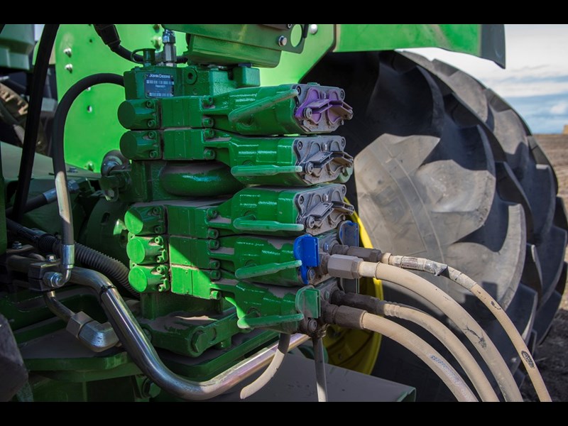 John Deere 9410R tractor remote valves