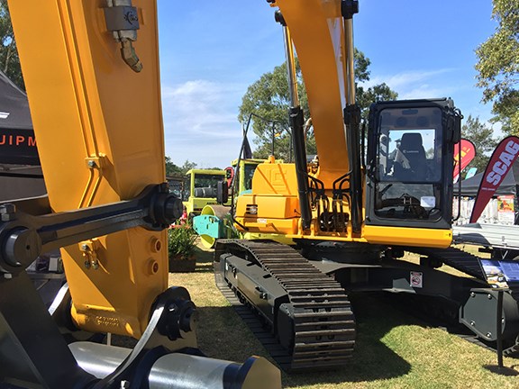 This 31.3-tonne LiuGong 930E excavator was part of the range launched at DDT by AWD Group.