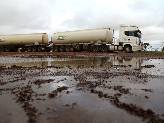 Farm deliveries are a large part of the work, especially during harvest and seeding time.