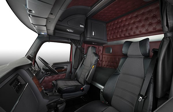 The 2.1 metre wide cab provides a huge improvement in internal space along with full standing room in sleeper versions.