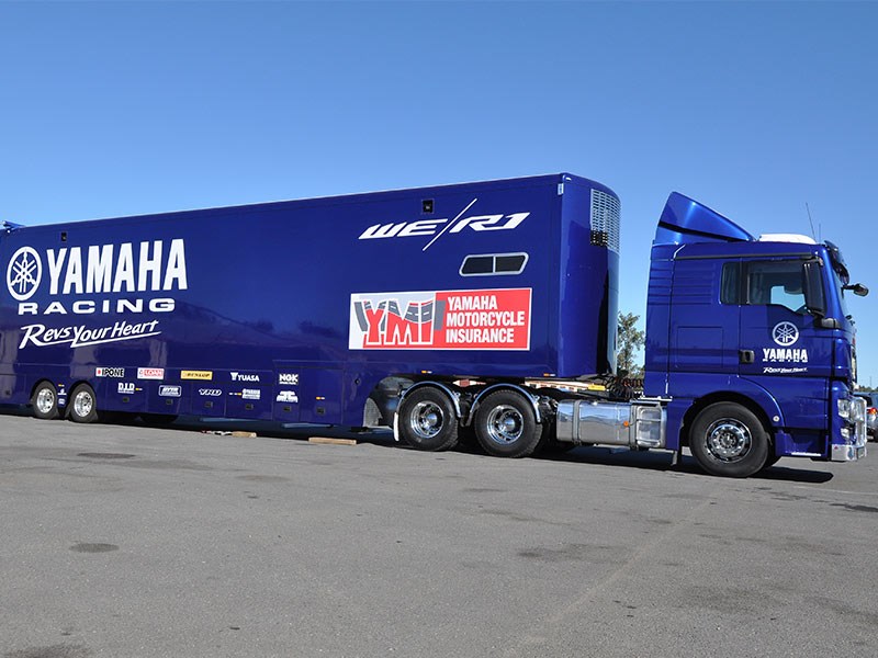 Yamaha Racing Team Superbikes MAN Trailer ATN