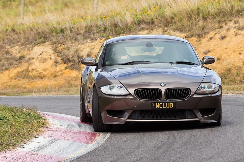 bmw z4m coupe ontrack front