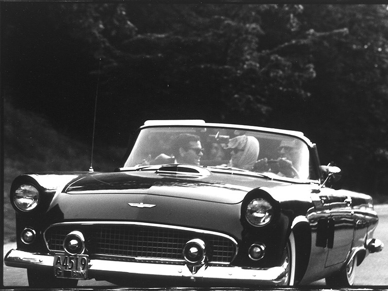 Marilyn Monroe ford thunderbird and arthur vintage