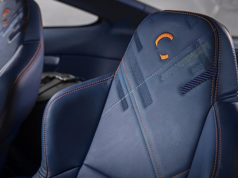 Aston Martin Vanquish 25 interior tartan