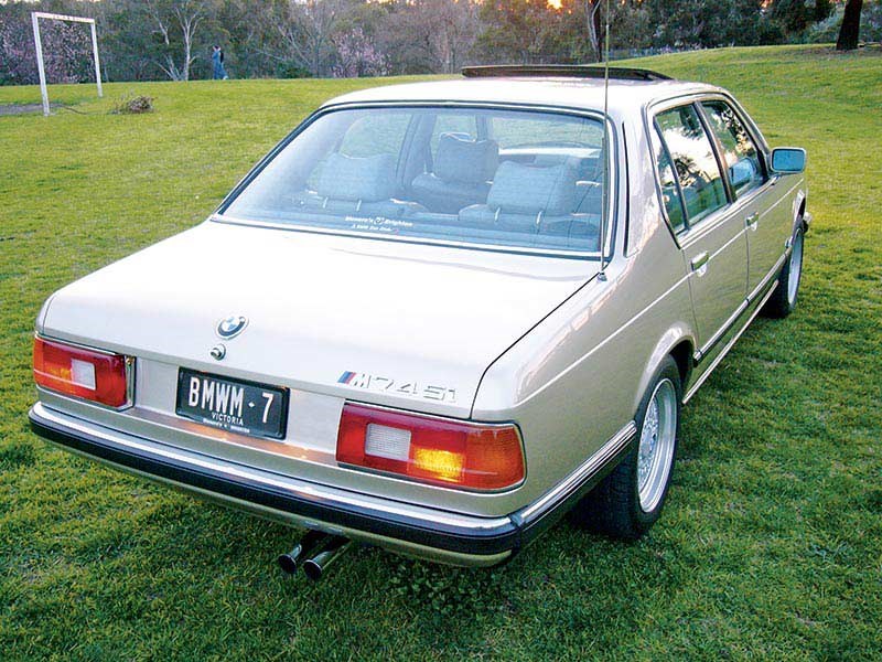 Kerb weight on the 745 isn't much different to a modern four-pot 328i. So yes, it's quick