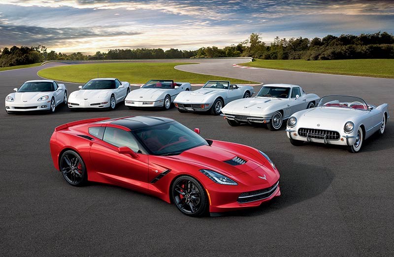 Seven Generations of Corvette
