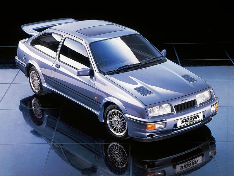 1986 Ford Sierra. Sierra Cosworth forged its legend through competition. RS500 version was a magnet for automotive speculators right from the word go
