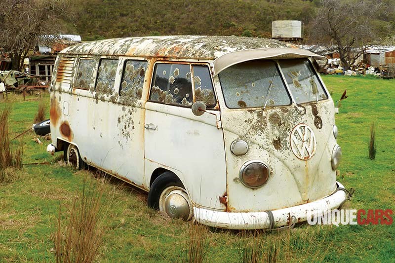VW Kombi wreck front