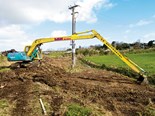 Is this the smallest long-reach excavator in NZ?