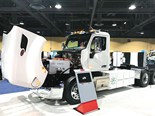 Peterbilt's all-electric Model 579 day cab tractor unit