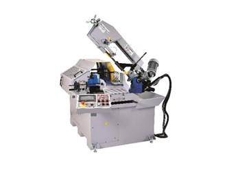 Hafco Metalmaster band saw cuts through