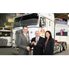 Mike Dozier handing over the 50,000th Australiuan Kenworth