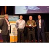 Patch, Heanes, Horizons West general manager Alex Balla (with Achiever of the Year award), and La Rocca