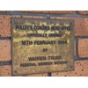 polleys coaches opening plaque