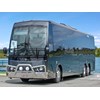 The Scania K450 coach has a sharp looking exterior