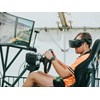 Alan Harvey uses a virtual reality simulator as part of the WorkSafe module FMG Young Farmer of the Year