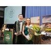 James Robertson and his partner Megan Robertson on Saturday night in Napier