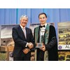 Minister of Agriculture Damien O Connor and James Robertson