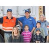 L R Gary Luke and Bonnie Hollis Front L R Chelsea Willa Lochie and Fletcher Hollis