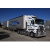 Dixon’s current hauler, a 2014 Kenworth K200, follows time in a Freightliner Argosy and a Kenworth K104.