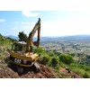 The Caterpillar 311cu excavator on site in Boonah, South East Queensland.