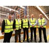Hastings Deering managing director Dean Mehmet (left), Sime Darby industrial division executive vice president Scott Cameron, transport minister Sterling Hinchcliffe, Forde MP Bert Van Manen and Caterpillar Asia Pacific global construction and infrastructure general manager Phil Pollock in the new Cat distribution centre in Yatala, Queensland.