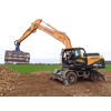 The Hyundai R210W-9A wheeled excavator loading sugar beet in France.