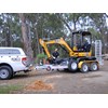 Brendan Clarke delivers the modified JCB 8025 ZTS excavator.