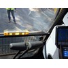 A spirit level set up for monitoring the level of the Komatsu PC300LC-8 excavator.