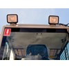 The Takeuchi TB280FR excavator has two front lights, two rear lights and one on the boom.